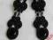 SUTASZ kolczyki NATHALIE soutache CZARNE