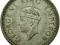 1/2 RUPEE -1945 - INDIE BRYTYJSKIE JERZY VI SREBRO