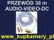 PRZEWÓD AUDIO-VIDEO-ZASILANIE, 2 x RCA, 1xDC, 30 m