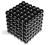 Neocube klocki magnetyczne kulki Czarne 216 5mmBox