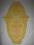 Obrusik serweta szydełko bieżnik żółty 80 cm