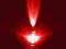 DIODA LED CZERWONA 5mm 8cd MIGAJACA + REZYSTOR