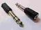 PRZEJSCIOWKA STEREO PLASTIK JACK 3,5 NA JACK 6,3 N