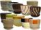 Doniczka ceramiczna 21 z podstawkiem - MIX wzorów