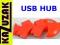 SUPER USB HUB ROZDZIELACZ USB 2.0 4 PORTY WAWA