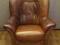 BRĄZOWY FOTEL SKÓRZANY sabinakaja