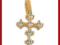 ZŁOTY KRZYŻYK Z CYRKONIAMI - JUBILER ELIZA
