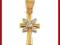 ZŁOTY KRZYŻYK Z CYRKONIAMI - JUBILER ELIZA