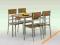 Zestaw Stół + 4 krzesła kolor ORZECH NATAN HIT