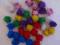 POMPONY POLIESTROWE METALIZOWANE 40szt.  Dalprint