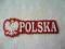 NAPIS POLSKA Z ORŁEM PRASOWANKA NA EURO 2012