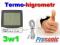 Termometr JT-303C higrometr wilgotność zegar alarm