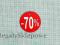 ETYKIETY "-70%" - MAŁE KÓŁKA - TANIO