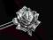 Srebrna broszka w kształcie Róży - 925