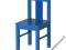krzesełko niebieskie dla dzieci KRITTER (IKEA)