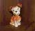 Sygnowana figurka porcelanowego psa