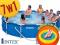 BASEN OGRODOWY 366x76 cm ZESTAW 7w1 INTEX +GRATIS!