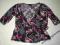 H&M bluzka narzutka kopertowa japan kwiaty 38