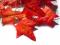 LIKWIDACJA___ girlanda LISTKI CZERWONE 150cm