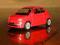 `07 FIAT 500 CZERWONY WELLY 1:43 F-RA