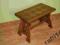 ---- PIĘKNY DĘBOWY STOLIK , DREWNO , DĄB-  ----