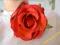 Piękna broszka kwiat róża pomarańcz czerwień hit:)