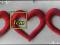 Aplikacje - Serce, 1szt = 50cm, 7 kolorów