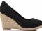 ESPADRYLE KOTURNY 8cm PLATFORMY BLACK ENGLAND 38