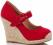 ESPADRYLE KOTURNY 11cm PLATFORMY RED ENGLAND 37