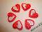 SERCA DREWNIANE SERDUSZKA DWA SAMOPRZYLEPNE OZDOBA