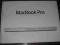 pudełko po MacBook Pro + oprogramowanie + instr.