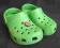 CROCS zielone klapki R.1/3 , 32/33