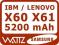 Lenovo - X60 - X61 - FV GW - ! 5200 mAh ! PROMOCJA