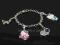 BRANSOLETKA 4x CHARMS - HELLO KITTY I INNE 2 WZORY