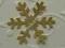 trinket_tt] ŚNIEŻYNKI 30szt  ZŁOTY 2,5cm