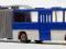 Autobus IKARUS 280 przegubowy niebieski HO 1/87