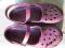 Crocs fiolet klapki chodaki nowe basen 3 5