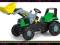 ROLLY TOYS  - TRAKTOR NA PEDAŁY - DEUTZ  Z ŁYŻKĄ