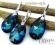 ARSYLION Swarovski kolczyki zawieszka Bermuda Blue