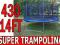 NOWOŚĆ MOCNA TRAMPOLINA 430 BATUT 14FT 4,3m 14 FT