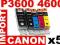 5 x TUSZ CANON PGI-520 CLI-521 BkCMY iP3600 iP4600