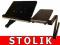 ALUMINIOWY STOLIK POD LAPTOPA CHŁODZENIE  2 BLATY