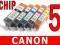 5 TUSZ CANON PIXMA MG 5150 MG 5250 iP 4850 IP4850