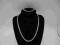 Srebrny komplet, naszyjnik i bransoletka.