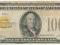 2640. USA 100 dollars 1928 Gold Certificate, st.4+