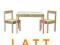 IKEA Zestaw Stolik + 2 krzesełka LATT LITA SOSNA