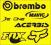 BREMBO DE ONE ACERBIS MAVIC FOX Naklejka Naklejki