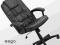 DUŻY WYGODNY FOTEL SKÓRA CZARNY EAGO 402C