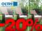 Fotel, leżak, meble ogrodowe, technorattan -20%