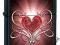 ZIPPO 28043 Hearts, Black Matte + benzyna GRATIS!